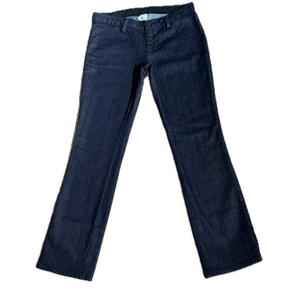 👖🧵 BANANA REPUBLIC Women's Dark Wash Bootcut Jeans‎ Made In USA Sz 8